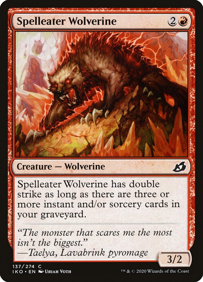 Spelleater Wolverine (137) [Ikoria: Lair of Behemoths]