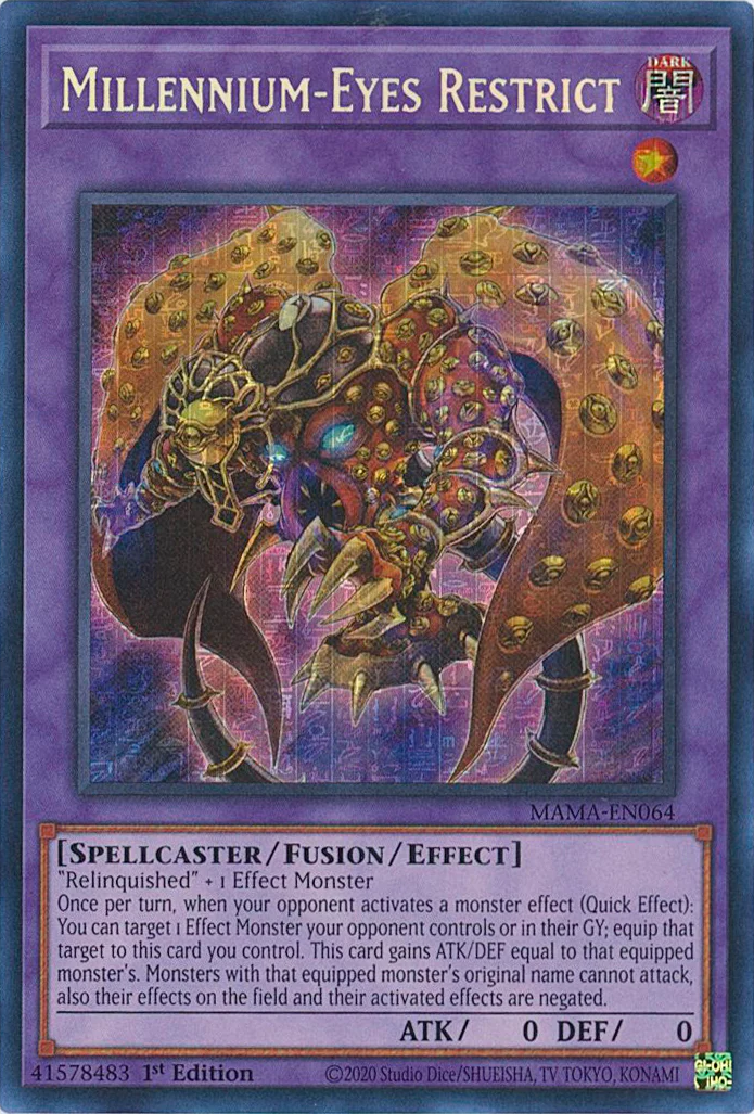 Millennium-Eyes Restrict (Ultra Pharaoh's Rare) (MAMA-EN064) [Magnificent Mavens]