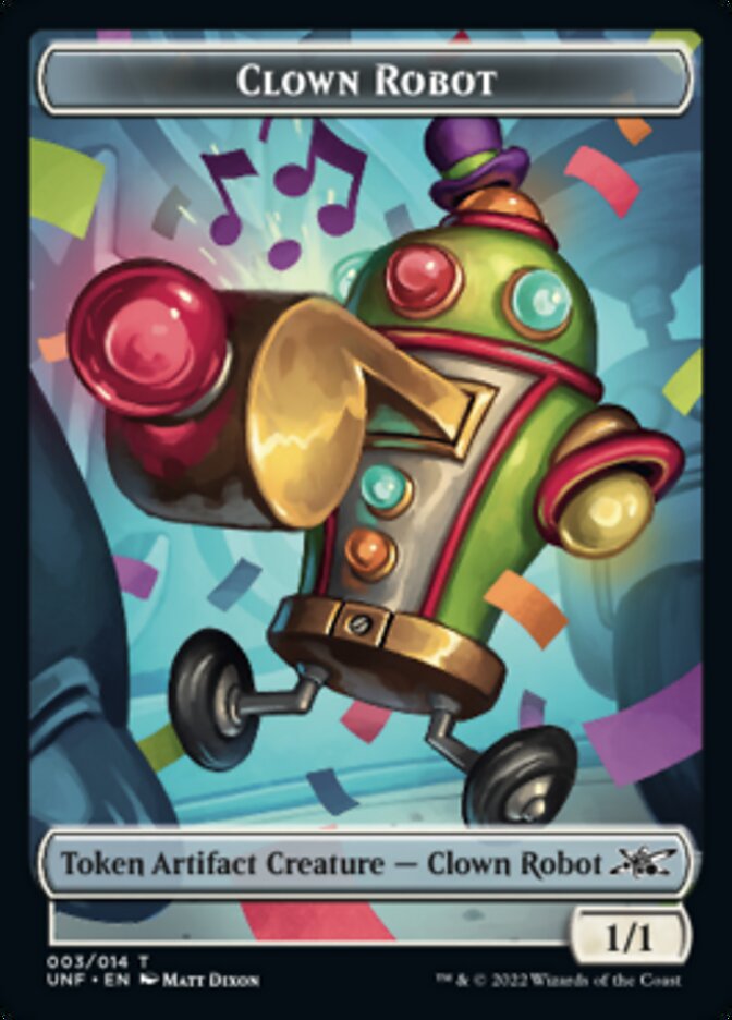 Clown Robot Token (003) (3) [Unfinity]
