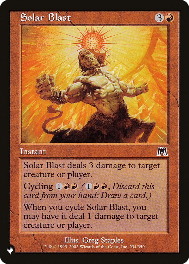 Solar Blast (234/350) [The List Reprints]