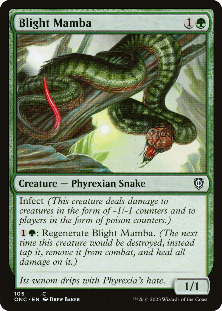 Blight Mamba (105) [Commander: Phyrexia: All Will Be One]