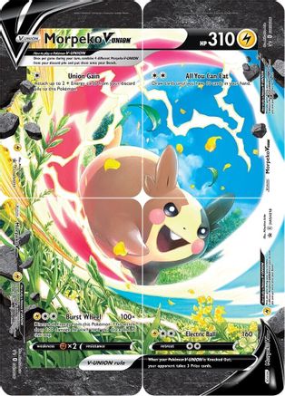 Morpeko V-Union [Set of 4] (SWSH218) [SWSH: Sword & Shield Promo Cards]