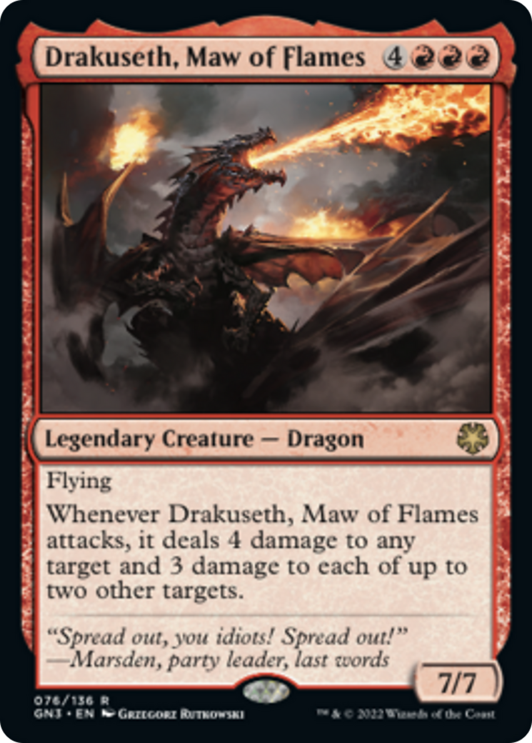 Drakuseth, Maw of Flames (76) [Magic Game Night: Free-For-All]