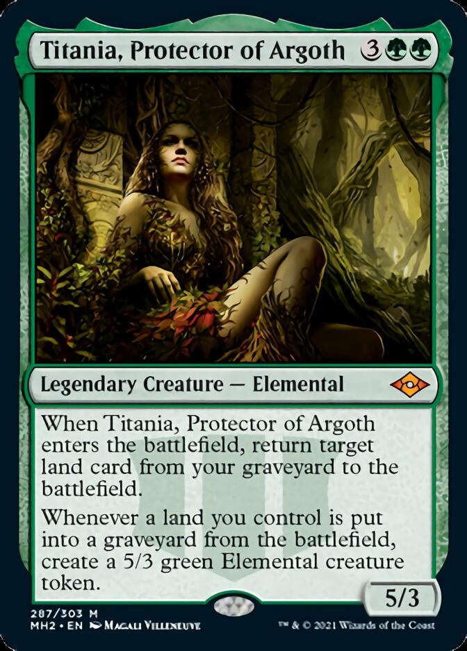 Titania, Protector of Argoth (Foil Etched) (287) [Modern Horizons 2]