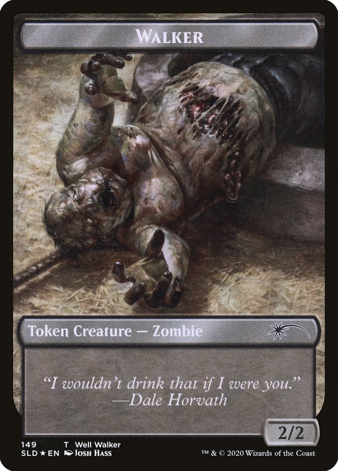 Walker (Bicycle Girl // Well Walker) Double-sided Token (148) [Secret Lair Drop Series]