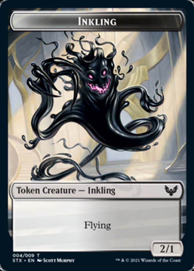 Inkling (4) // Spirit (6) Double-Sided Token (4 // 6) [Strixhaven: School of Mages]