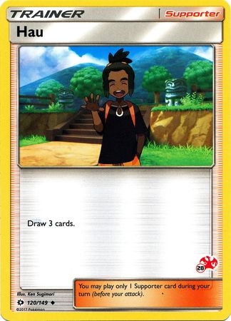 Hau - 120/149 (#28 Charizard Stamped) (120/149) [Battle Academy]