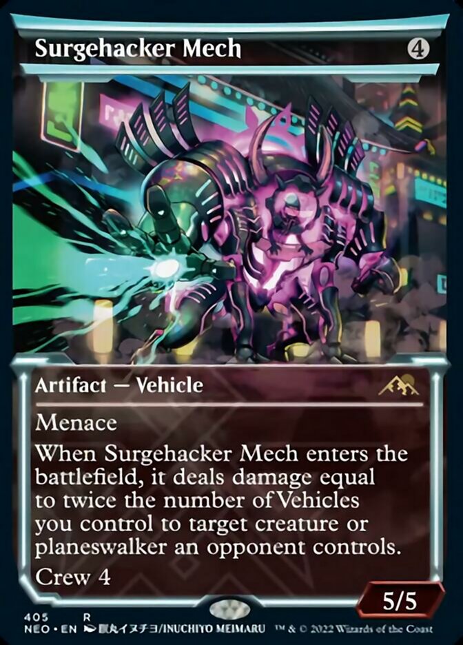Surgehacker Mech (Showcase) (405) [Kamigawa: Neon Dynasty]