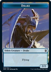 Drake // Plant Double-Sided Token (5 // 8) [Zendikar Rising]