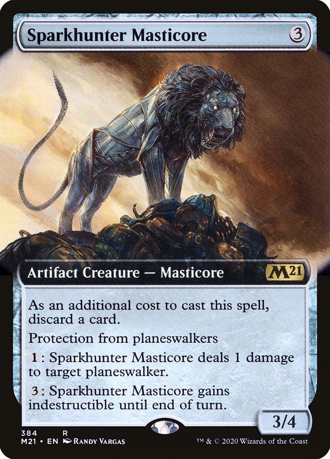 Sparkhunter Masticore (Extended Art) (384) [Core Set 2021]