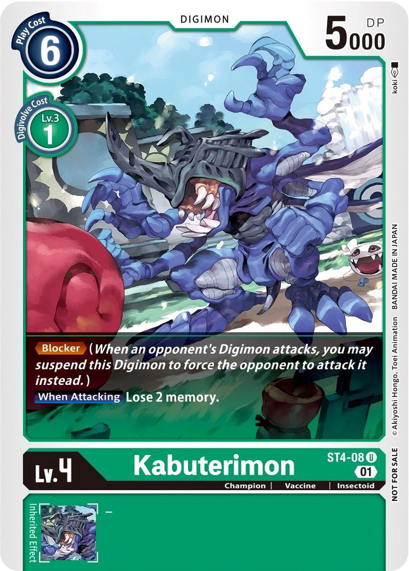 Kabuterimon (Winner Pack Xros Encounter) (ST4-08 U) [Starter Deck 04: Giga Green]