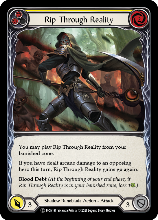Rip Through Reality (Yellow) (MON181) [Monarch]
