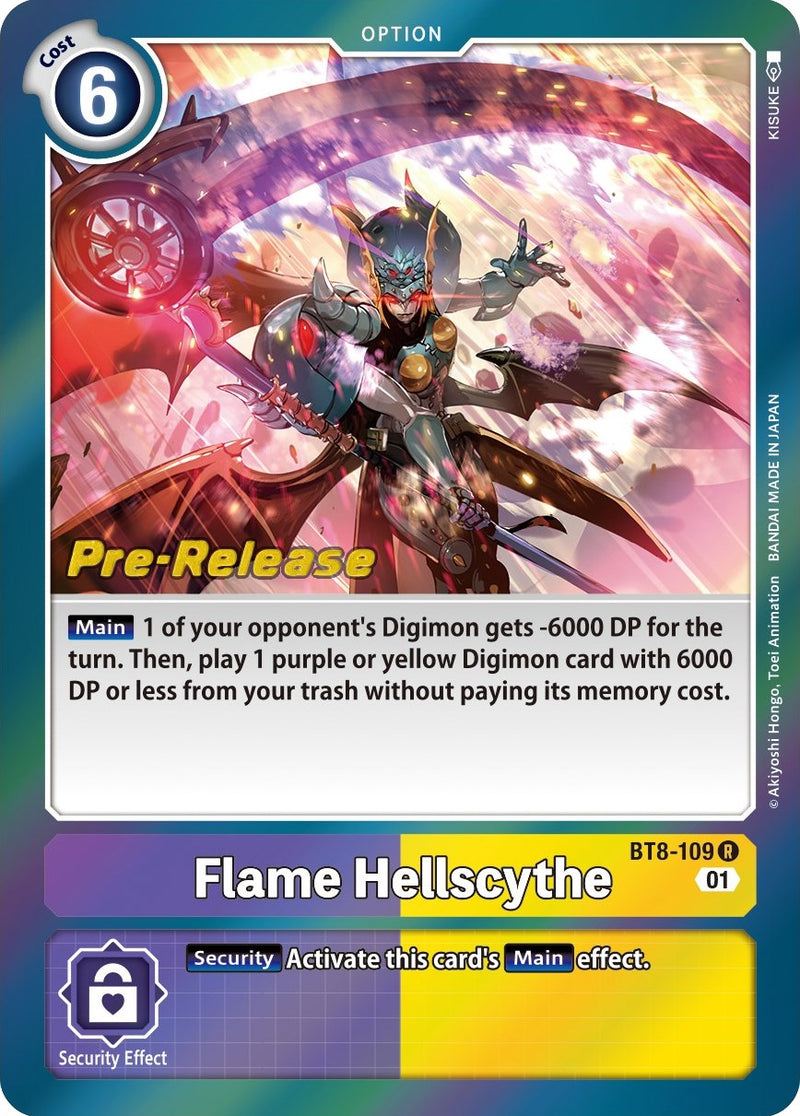 Flame Hellscythe (BT8-109 R) [New Awakening Pre-Release Cards]