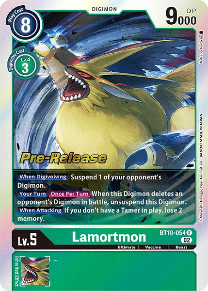 Lamortmon (BT10-054 R) [Xros Encounter Pre-Release Cards]