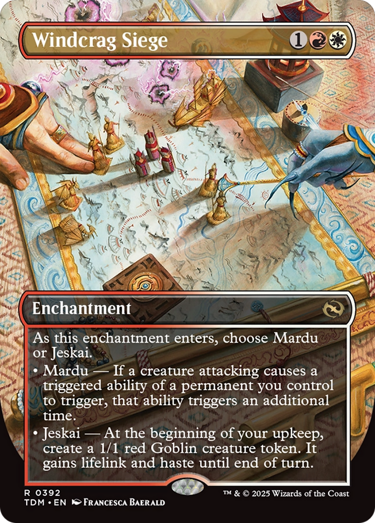 Windcrag Siege (Borderless) (392) [Tarkir: Dragonstorm]