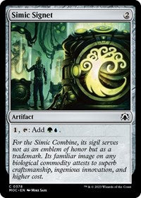 Simic Signet [March of the Machine Commander]