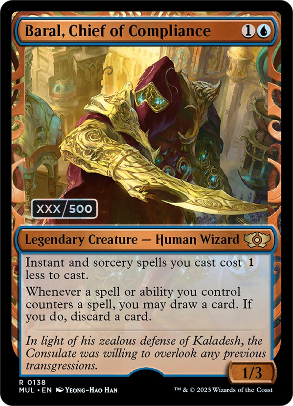 Baral, Chief of Compliance (Serial Numbered) (138) [March of the Machine: Multiverse Legends]