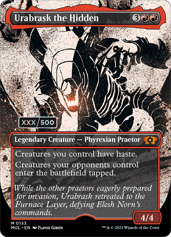 Urabrask the Hidden (Serial Numbered) (153) [March of the Machine: Multiverse Legends]