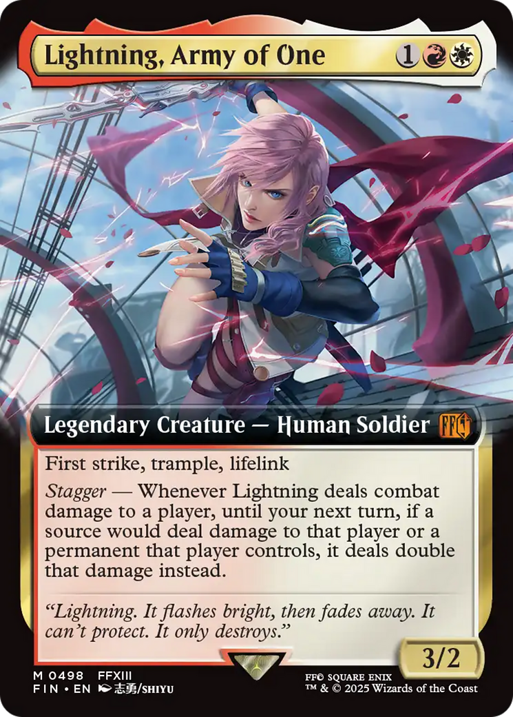 Lightning, Army of One (Extended Art) (498) [FINAL FANTASY]