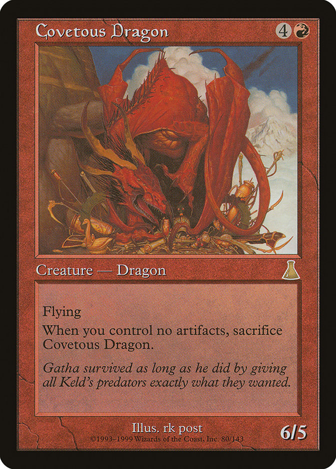 Covetous Dragon (80) [Urza's Destiny]