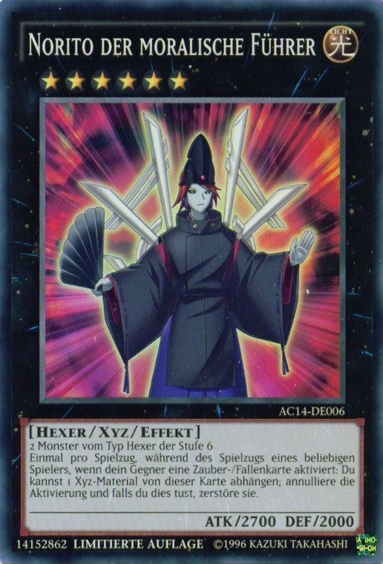 Image for Norito the Moral Leader (German) - "Norito der moralische Führer" (AC14-DE006) [Advent Calendar 2014 (Adventskalender ZEXAL-Edition)] - YuGiOh