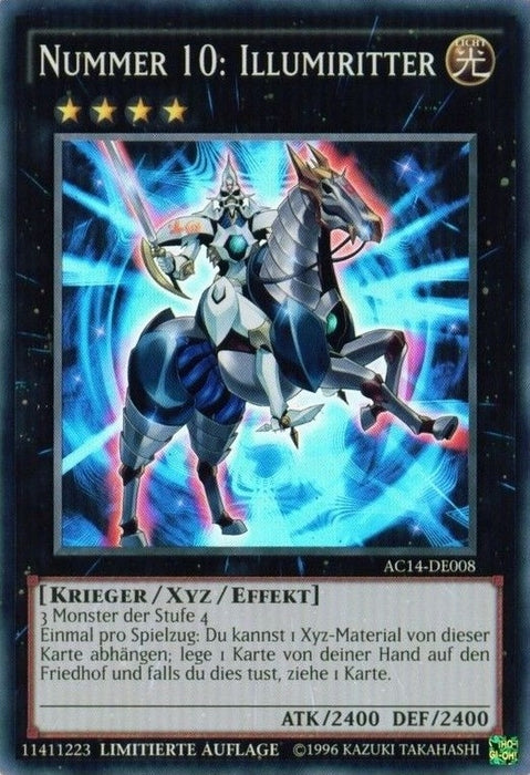 Image for Number 10: Illumiknight (German) - "Nummer 10: Illumiritter" (AC14-DE008) [Advent Calendar 2014 (Adventskalender ZEXAL-Edition)] - YuGiOh