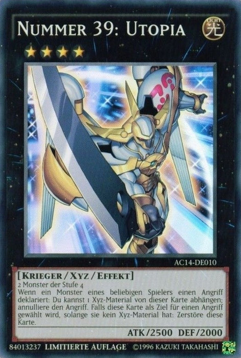 Image for Number 39: Utopia (German) - "Nummer 39: Utopia" (AC14-DE010) [Advent Calendar 2014 (Adventskalender ZEXAL-Edition)] - YuGiOh