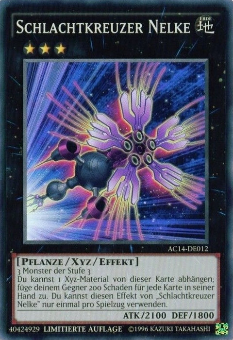 Image for Battlecruiser Dianthus (German) - Schlachtkreuzer Nelke" (AC14-DE012) [Advent Calendar 2014 (Adventskalender ZEXAL-Edition)] - YuGiOh