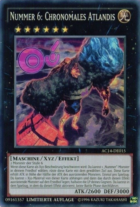 Image for Number 6: Chronomaly Atlandis (German) - "Nummer 6: Chronomales Atlandis" (AC14-DE015) [Advent Calendar 2014 (Adventskalender ZEXAL-Edition)] - YuGiOh