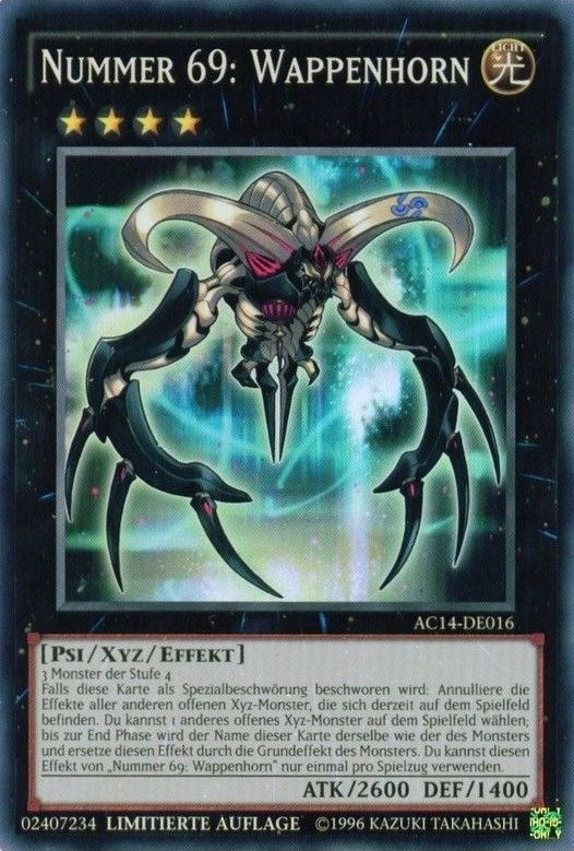 Image for Number 69: Heraldry Crest (German) - "Nummer 69: Wappenhorn" (AC14-DE016) [Advent Calendar 2014 (Adventskalender ZEXAL-Edition)] - YuGiOh