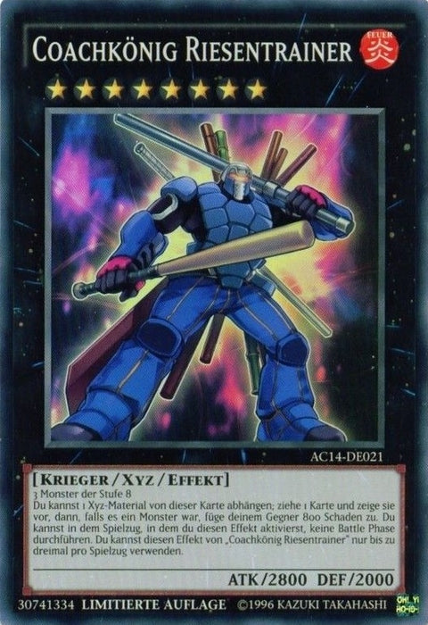 Image for Coach King Giantrainer (German) - "Coachkönig Riesentrainer" (AC14-DE021) [Advent Calendar 2014 (Adventskalender ZEXAL-Edition)] - YuGiOh