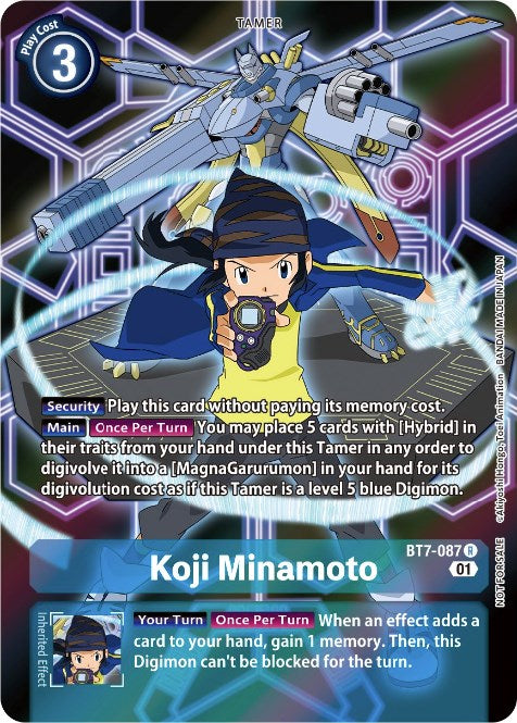 Koji Minamoto (D-Scanner Alternate Art) (BT7-087 R) [Next Adventure]