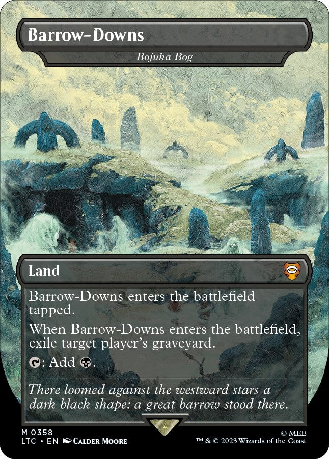 Barrow-Downs - Bojuka Bog (Borderless) (358) [Commander: The Lord of the Rings: Tales of Middle-earth]