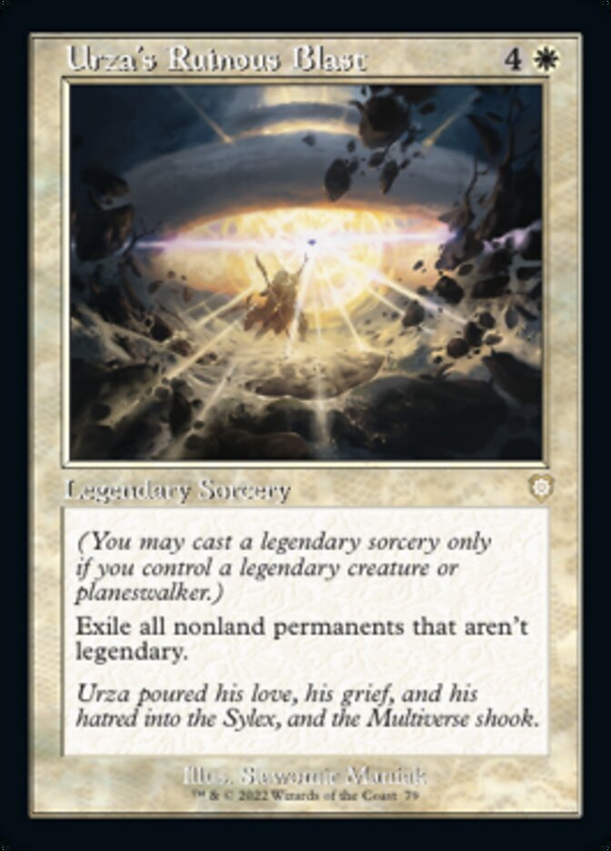 Urza's Ruinous Blast (Retro Frame) (79) [Commander: The Brothers' War]
