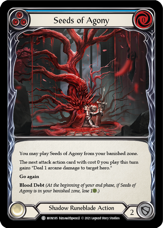 Seeds of Agony (Blue) (MON185) [Monarch]