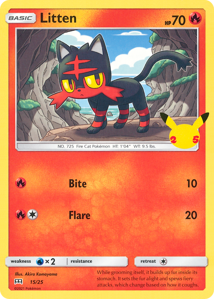 Litten (015/025) [McDonald's 25th Anniversary Promos]