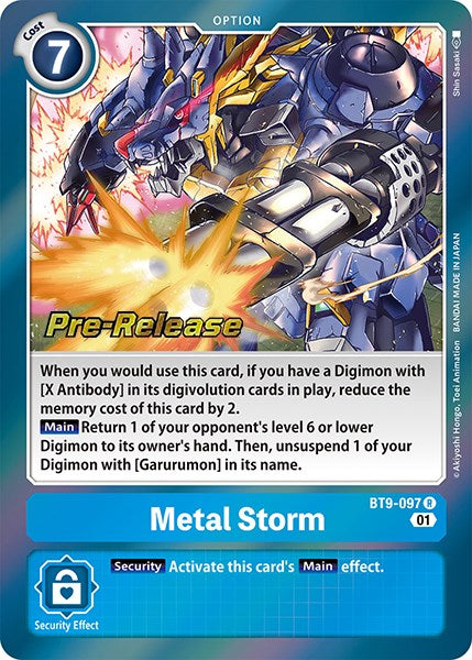 Metal Storm (BT9-097 R) [X Record Pre-Release Cards]