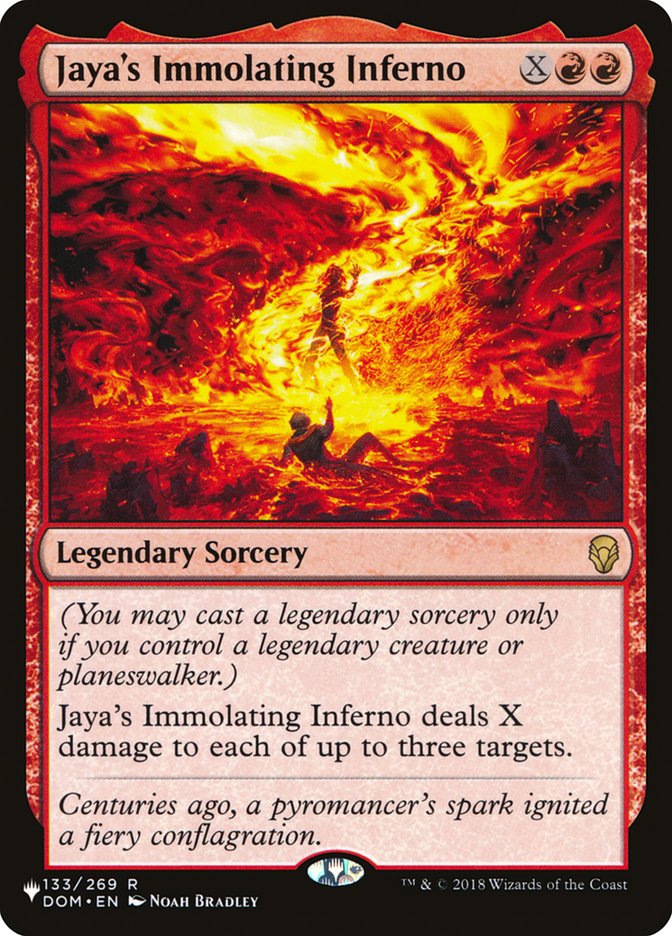 Jaya's Immolating Inferno (133/269) [The List Reprints]