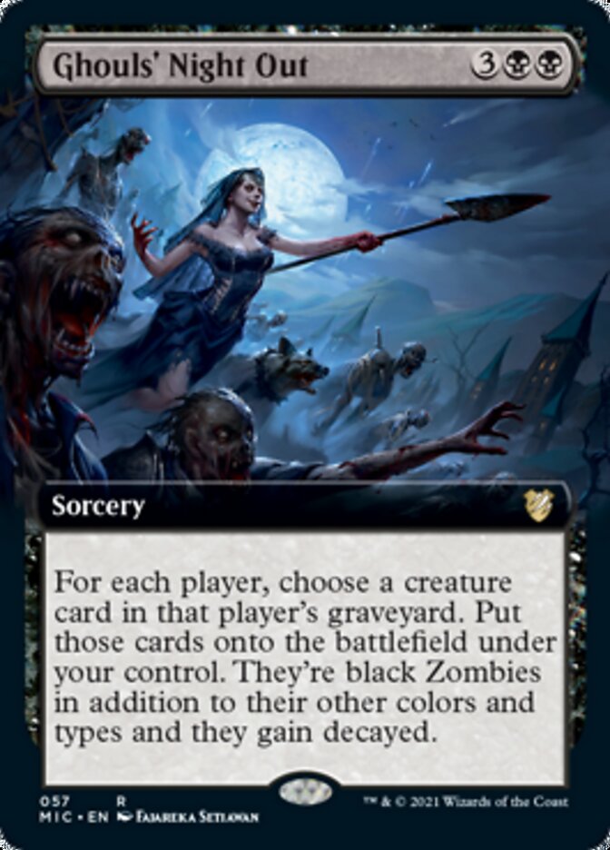 Ghouls' Night Out (Extended Art) (57) [Commander: Innistrad: Midnight Hunt]