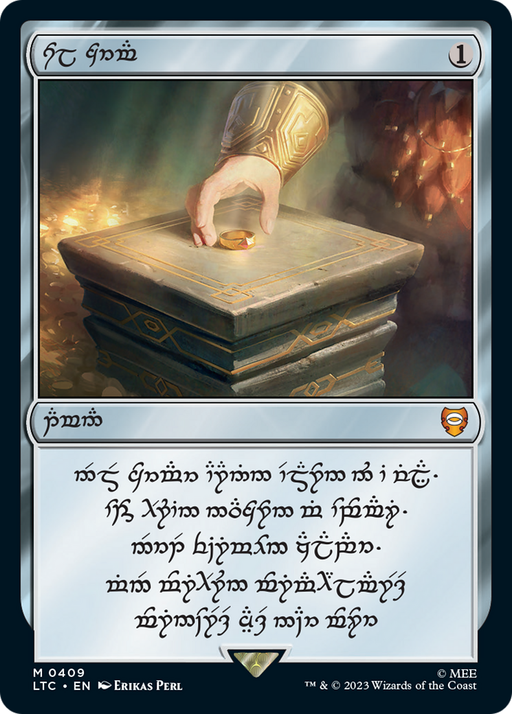 Sol Ring - Dwarven (0409) (Serial Numbered) (409) [Commander: The Lord of the Rings: Tales of Middle-earth]