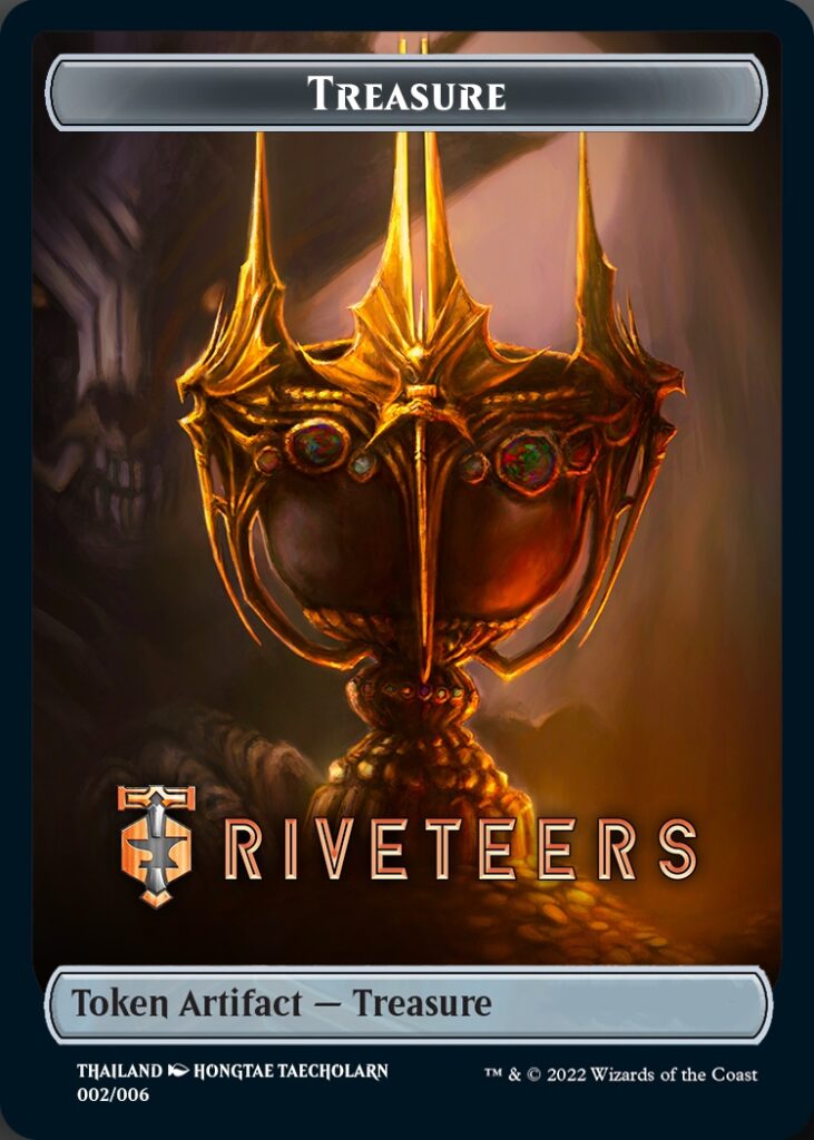 Treasure Token (Riveteers) [SEA Exclusive] (2) [Streets of New Capenna]