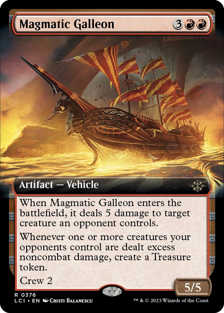 Magmatic Galleon (Extended Art) (376) [The Lost Caverns of Ixalan]