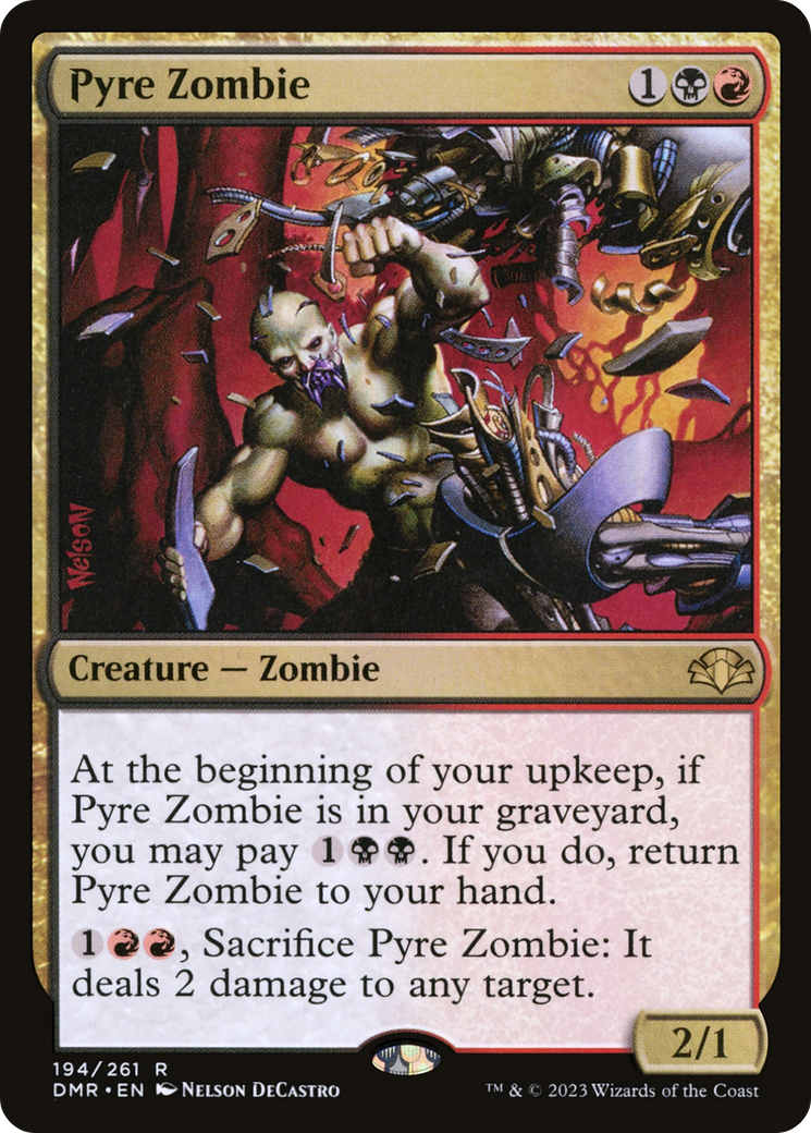 Pyre Zombie (194) [Dominaria Remastered]