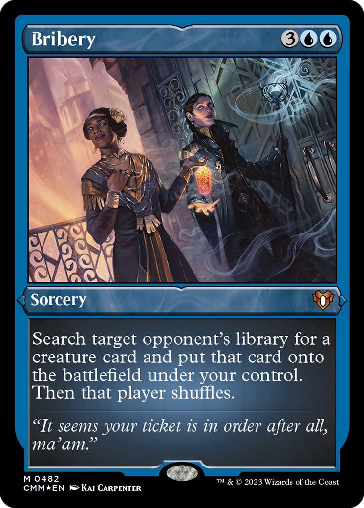 Bribery (Foil Etched) (482) [Commander Masters]