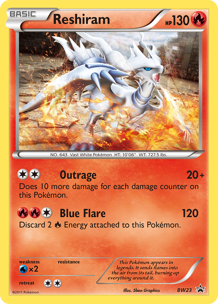 Reshiram - BW23 (BW23) [Black and White Promos]