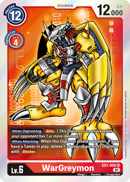 WarGreymon (EX1-009 SR) [Classic Collection]