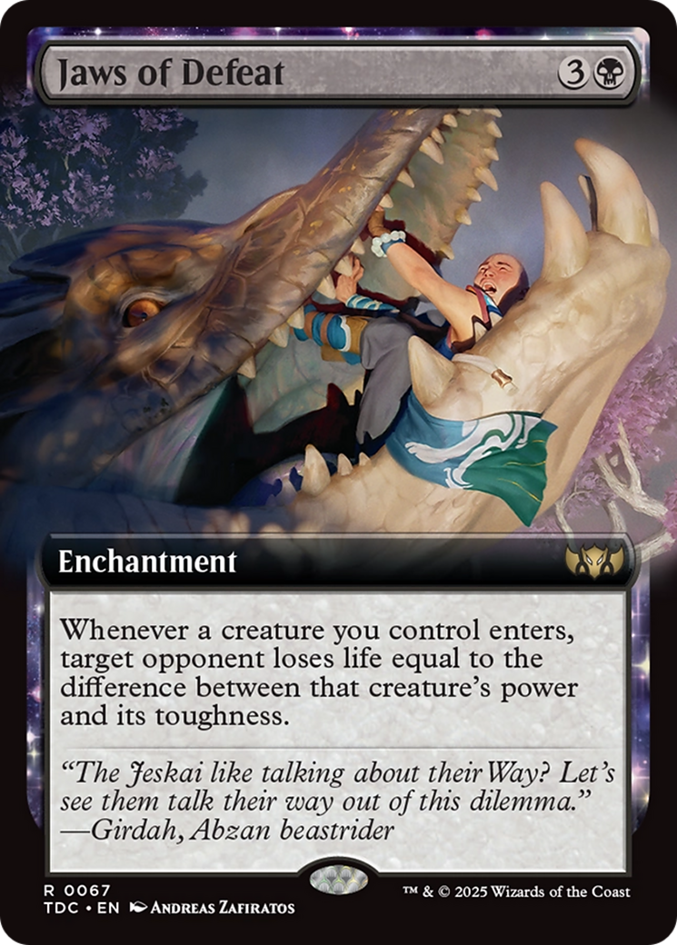 Jaws of Defeat (Extended Art) (67) [Commander: Tarkir: Dragonstorm]