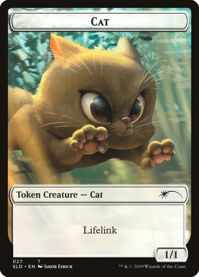 Cat (027) // Cat (028) Double-sided Token (27 // 28) [Secret Lair Drop Series]