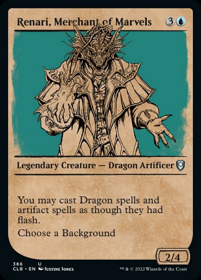 Renari, Merchant of Marvels (Showcase) (386) [Commander Legends: Battle for Baldur's Gate]
