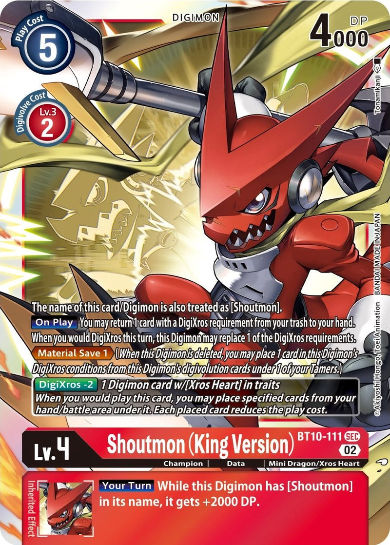 Shoutmon (King Version) (BT10-111 SEC) [Xros Encounter]